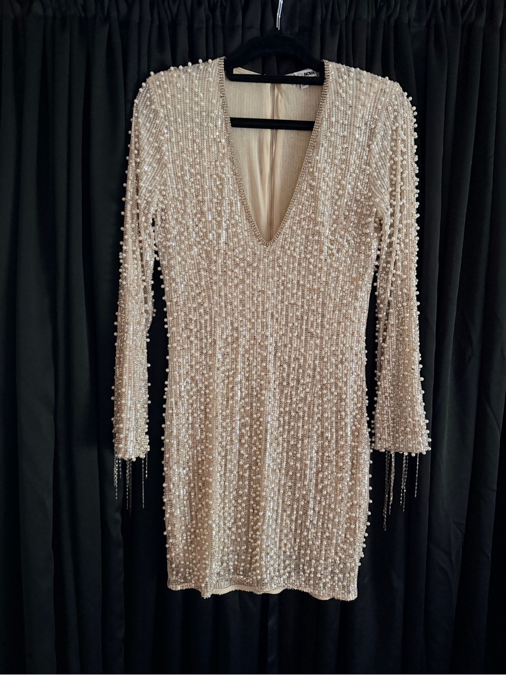 Beaded mini dress